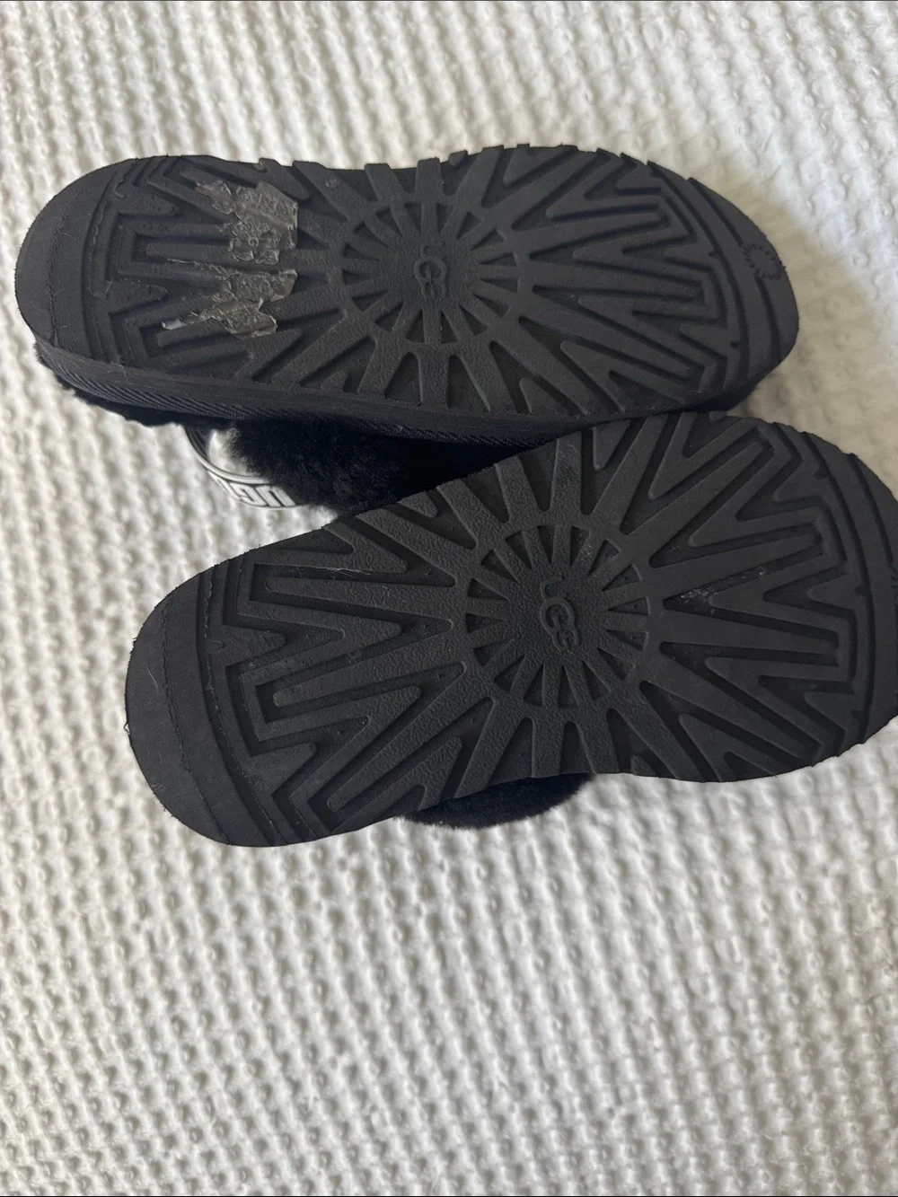 Kids' UGG Funkette Genuine Shearling Slipper